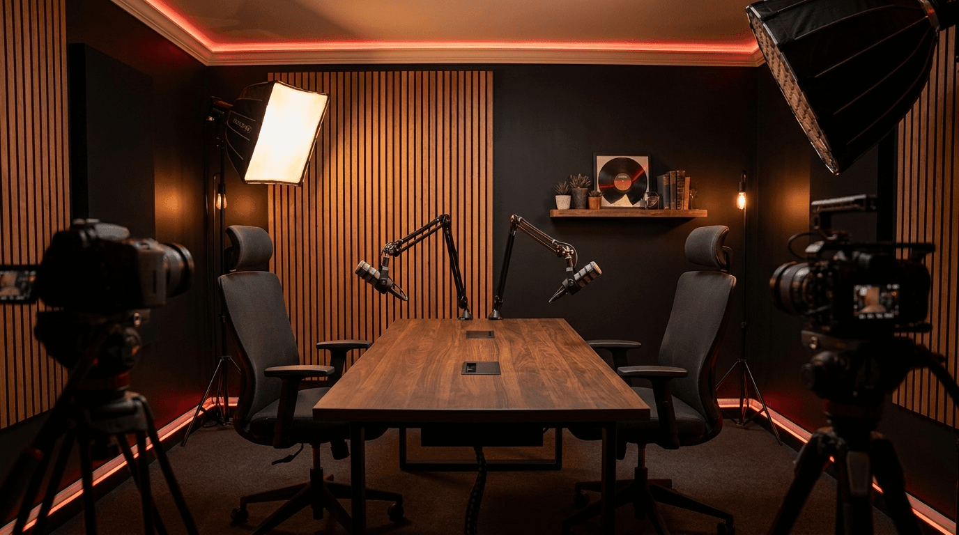Dr Bomb Dubai Podcast Studio - premium recording studio